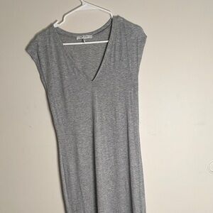 Frame Denim Heather Gray V-Neck Top